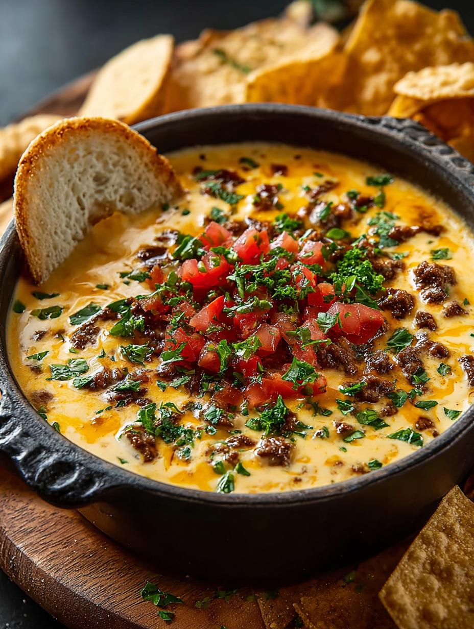 Delicious Cowboy Queso Beef Dip Recipe for Game Days - Cowboy Queso Beef Dip - additional detail