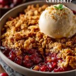 Cozy Apple Cranberry Crisp