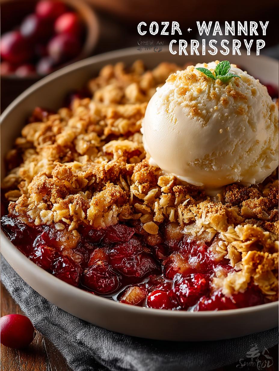 Cozy Apple Cranberry Crisp