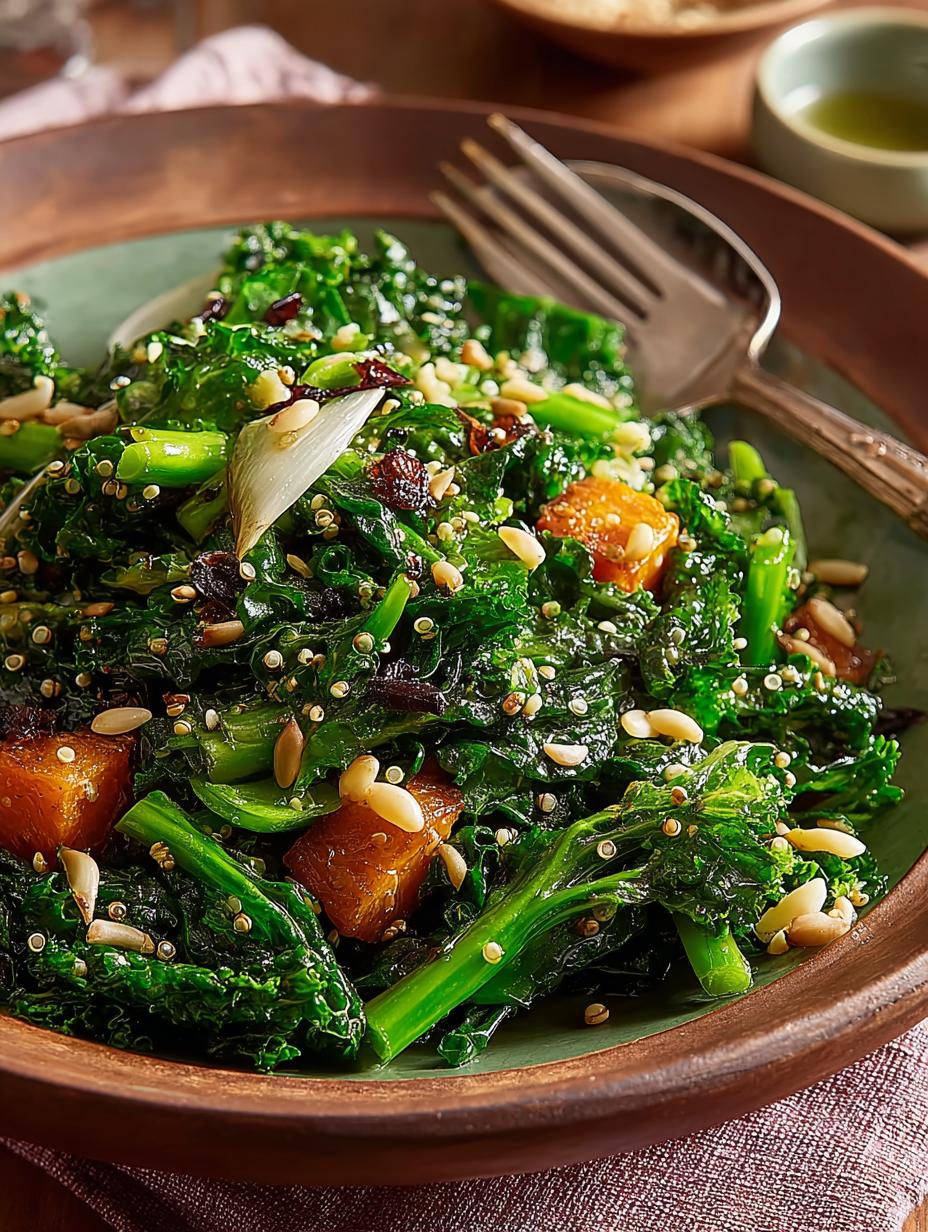 Cozy Winter Garlic Kale