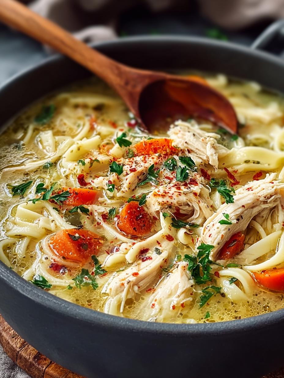 Crack Chicken Noodle Soup