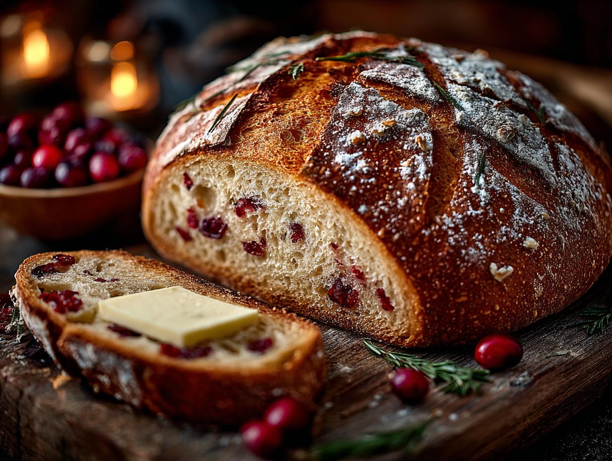 Delicious Cranberry Orange Sourdough Bread Recipe - Cranberry Orange Sourdough Bread - additional detail