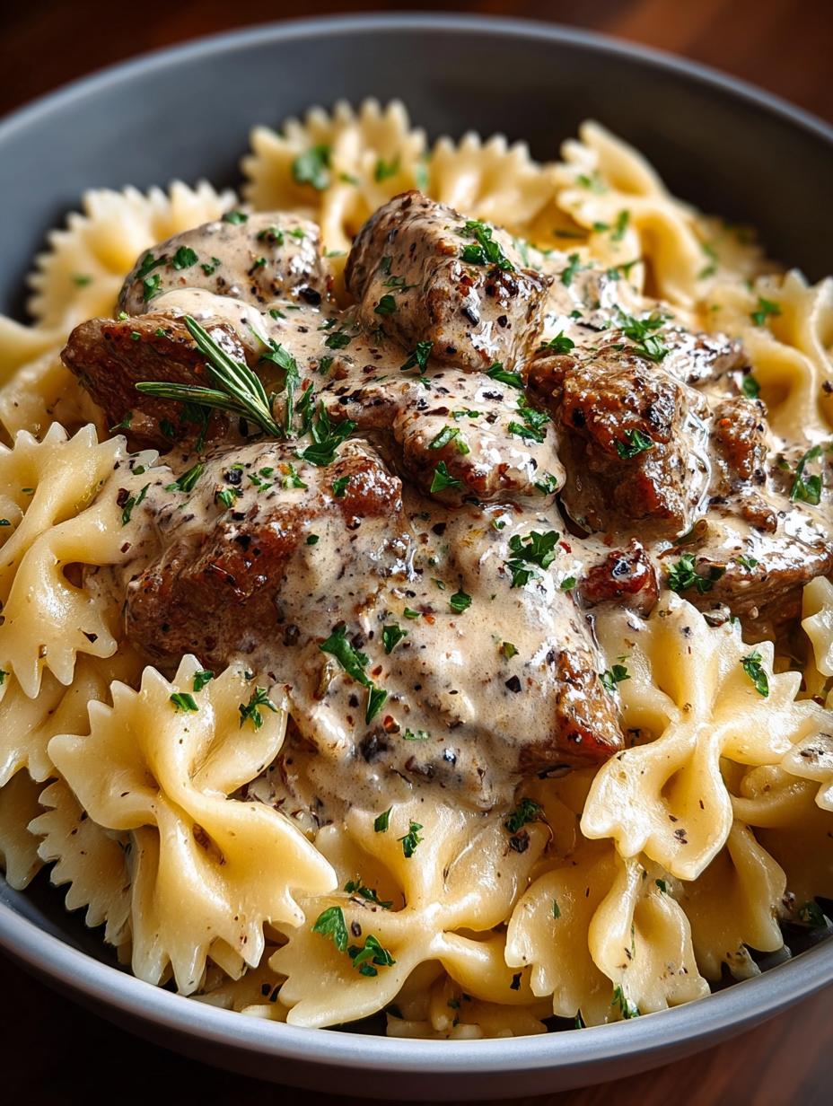 Creamy Beef Bowtie Pasta: A Cozy 30-Minute Delight - Creamy Beef Bowtie Pasta - additional detail