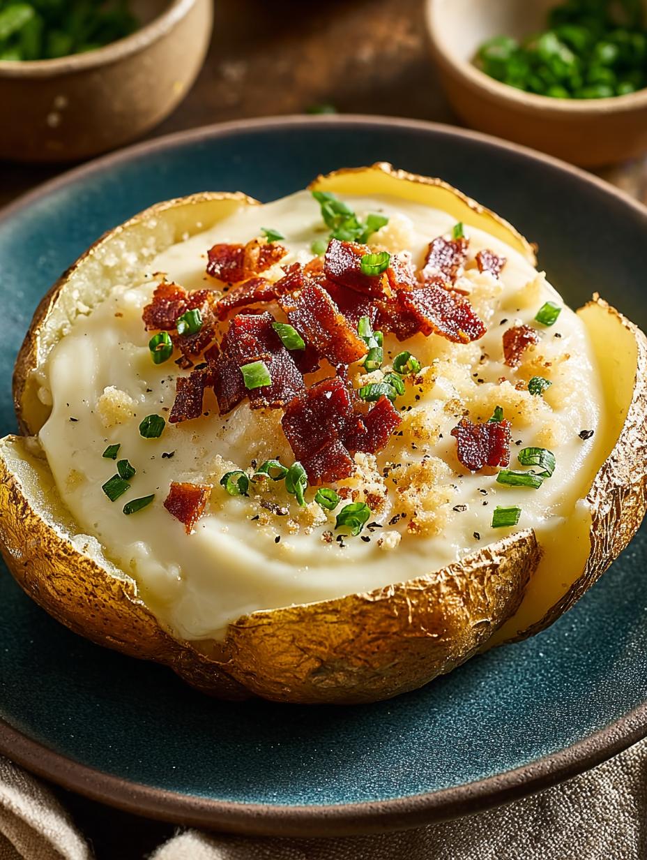 Creamy Loaded Baked Potato: 5 Irresistible Comfort Food Ideas - Creamy Loaded Baked Potato - additional detail
