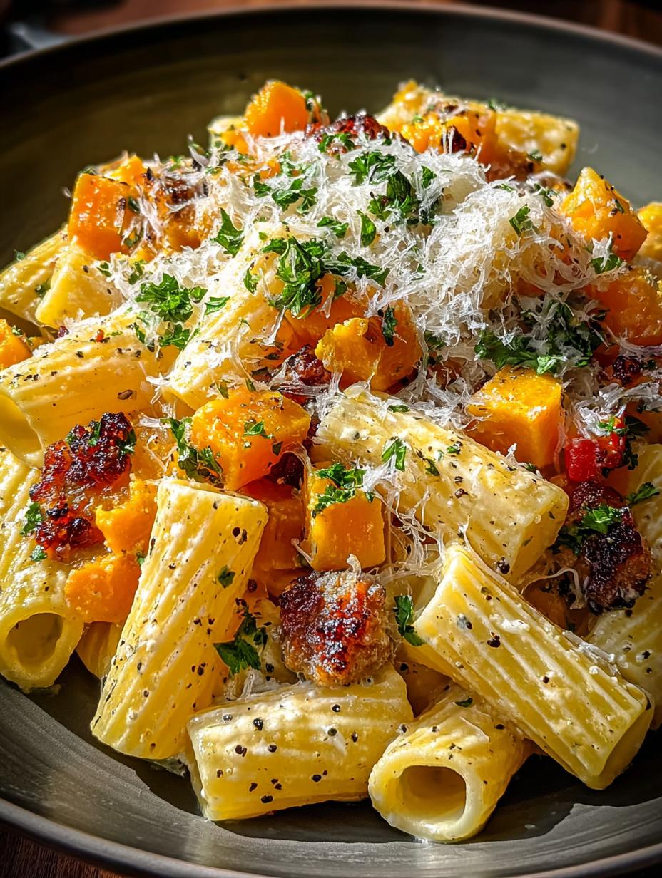 Creamy Rigatoni with Butternut