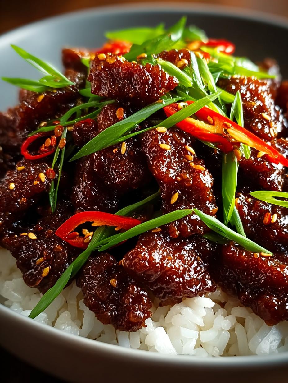 Crispy Mongolian Beef