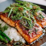 Crispy Scallion Ginger Salmon