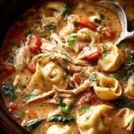 Crockpot Tortellini Chicken Soup