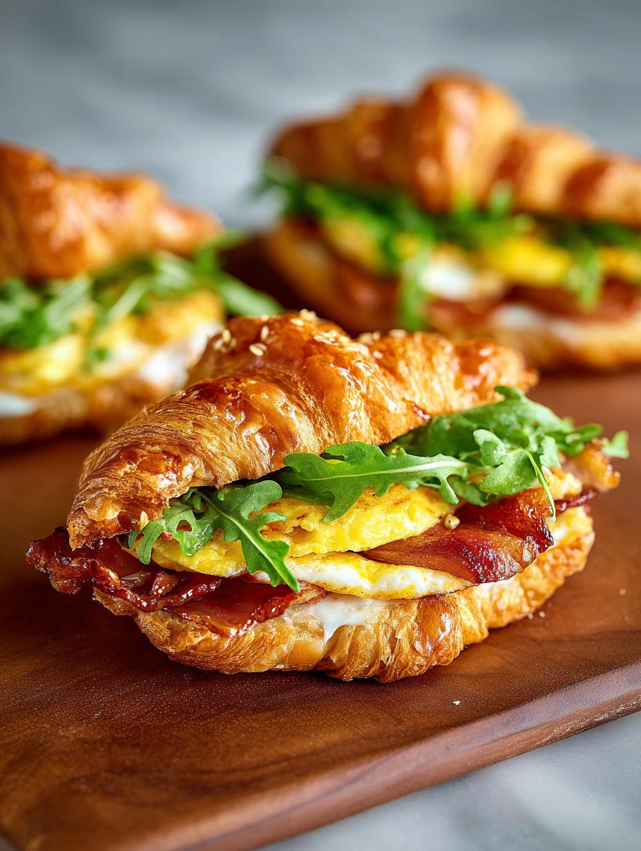 Croissant Breakfast Sandwiches