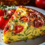 Crustless Zucchini Tomato Quiche