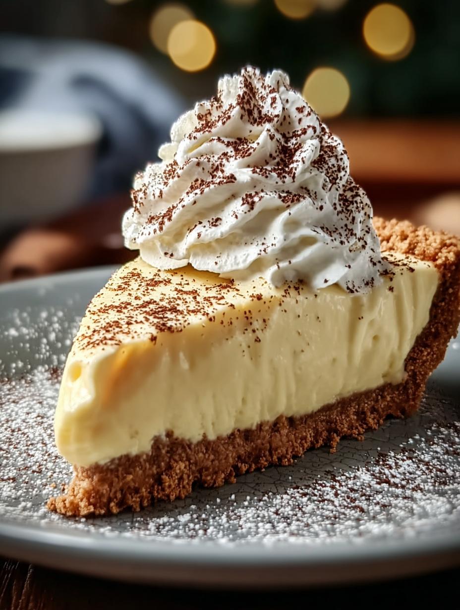 Eggnog Cream Pie