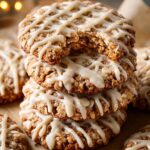 Eggnog Iced Oatmeal Cookies