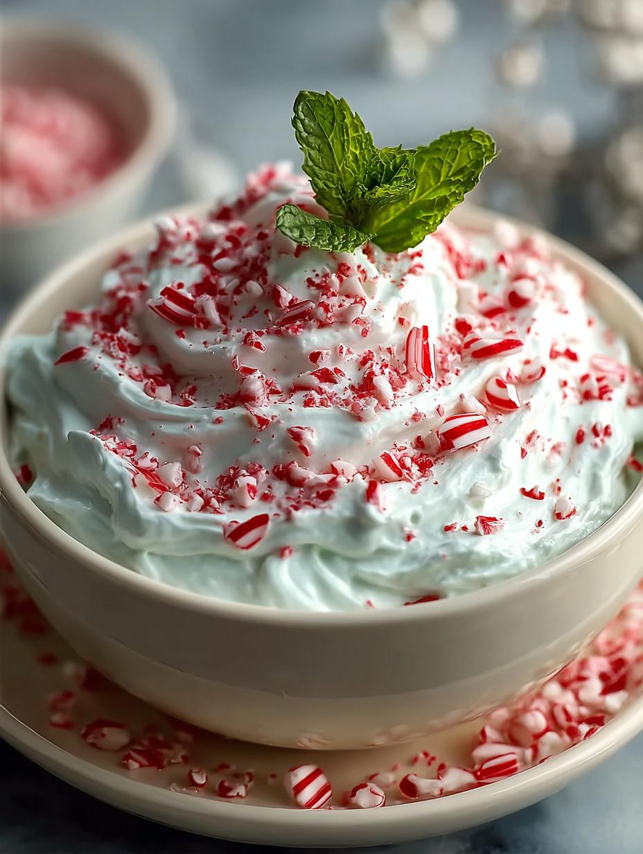Delicious Festive Peppermint Dessert Dip Recipe - Festive Peppermint Dessert Dip - main visual representation