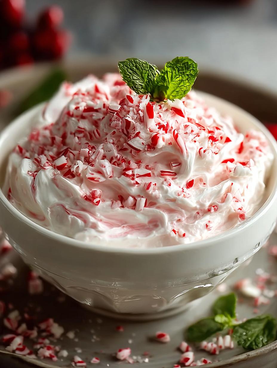 Delicious Festive Peppermint Dessert Dip Recipe - Festive Peppermint Dessert Dip - additional detail