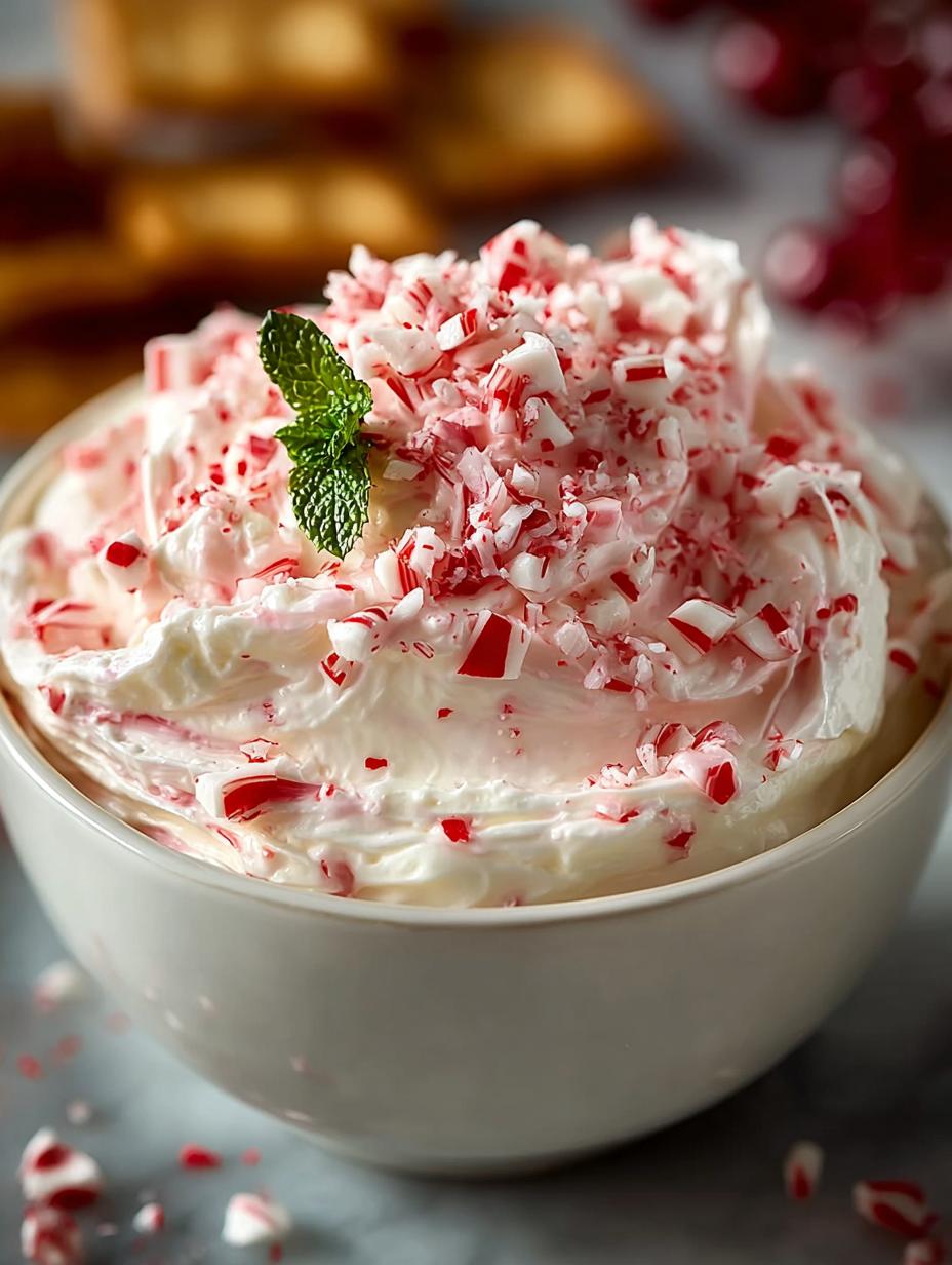Festive Peppermint Dessert Dip