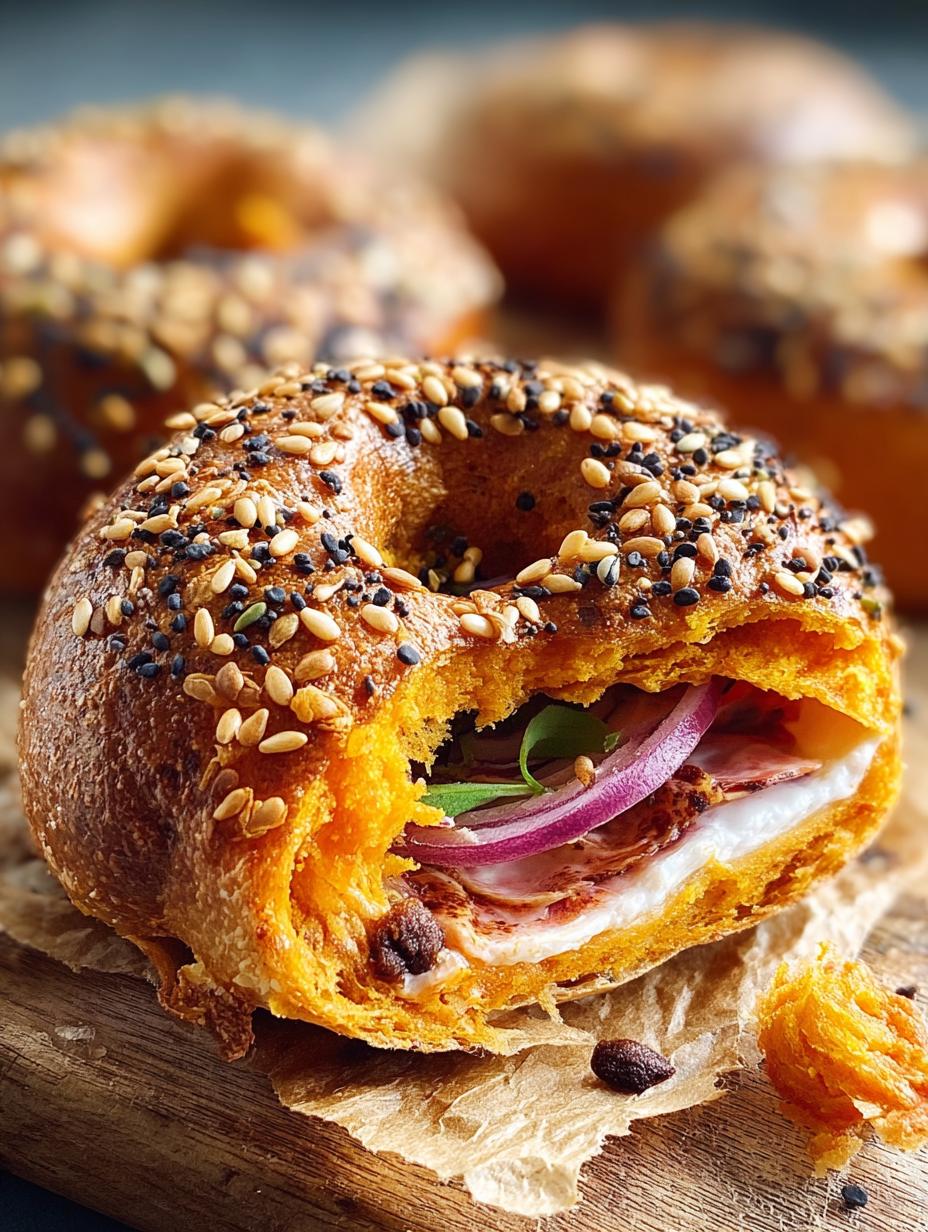 Flavorful Bagel with Sweet Potato Mash and Tahini - Flavorful Bagel with Sweet - additional detail