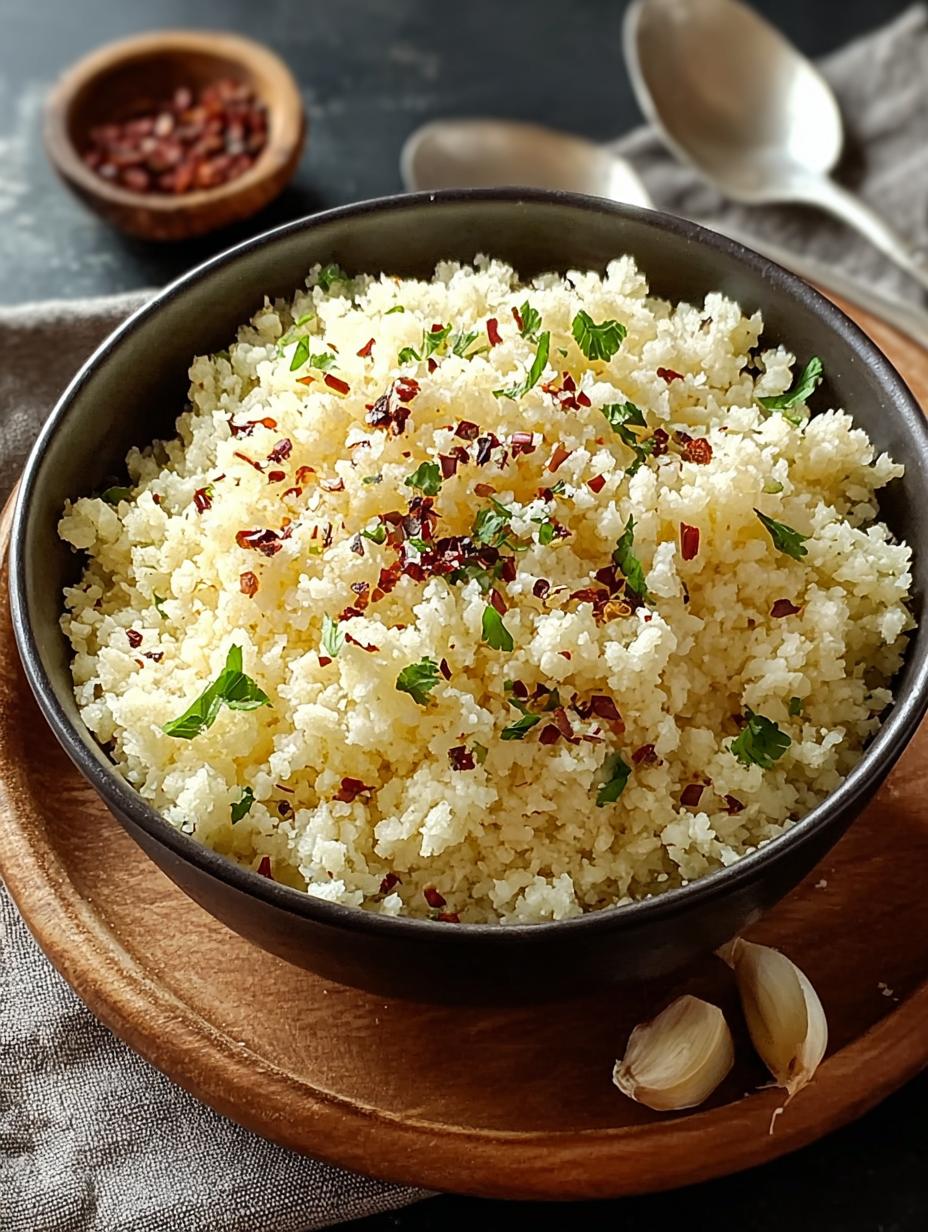 Garlic Parmesan Cauliflower Rice: A Comforting Keto Delight - Garlic Parmesan Cauliflower Rice - additional detail