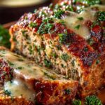Garlic Parmesan Chicken Meatloaf