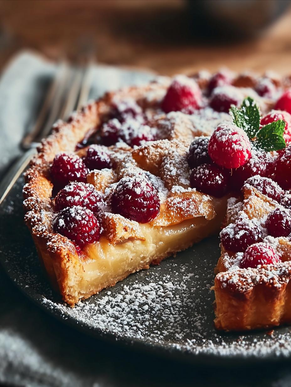 Delightful Golden Crostata with Winter Fruits Recipe - Golden Crostata with Winter - main visual representation