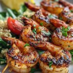 Grilled Cajun Shrimps Skewers