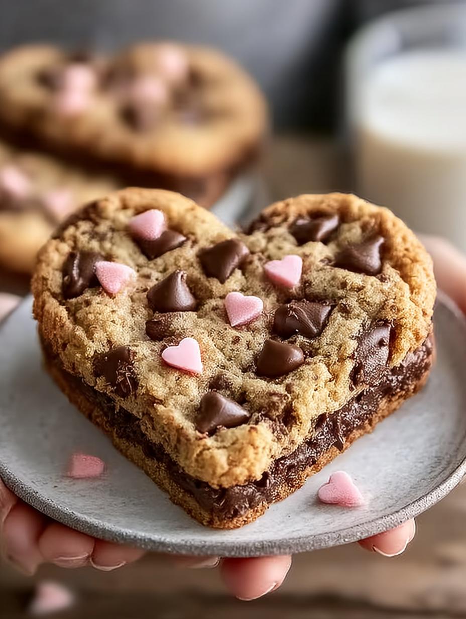 Heart Shaped Chocolate Chip Cookies: 24 Sweet Hearts - Heart Shaped Chocolate Chip - additional detail