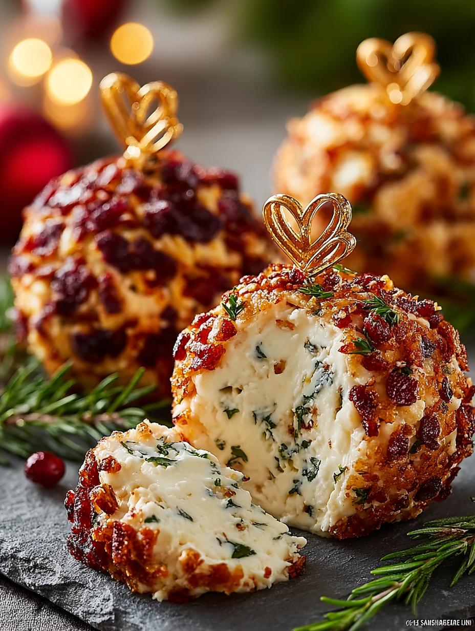 Holiday Ornament Cheese Balls That Delight Your Guests - Holiday Ornament Cheese Balls - additional detail
