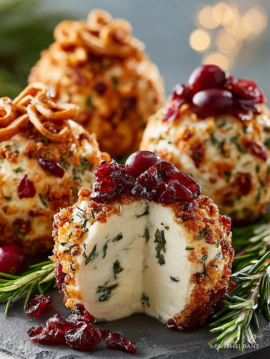 Holiday Ornament Cheese Balls