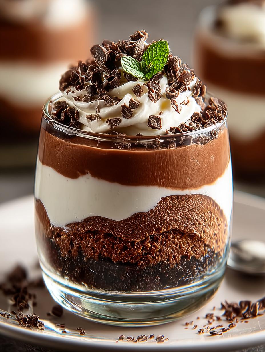 Irresistible Creamy Chocolate Parfait: 5 Layers of Bliss - Irresistible Creamy Chocolate Parfait - additional detail