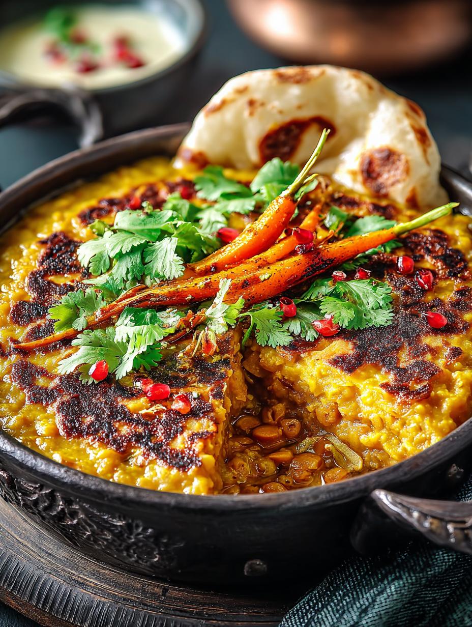 Irresistible Roasted Carrot Dal with 5 Spices - Irresistible Roasted Carrot Dal - main visual representation