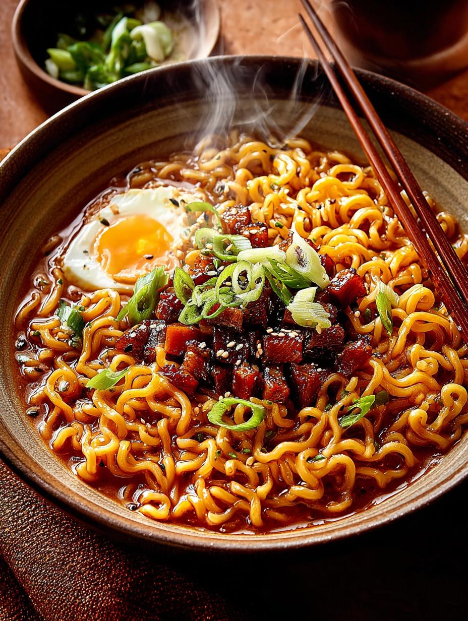 Irresistible Spicy Ramen Noodles