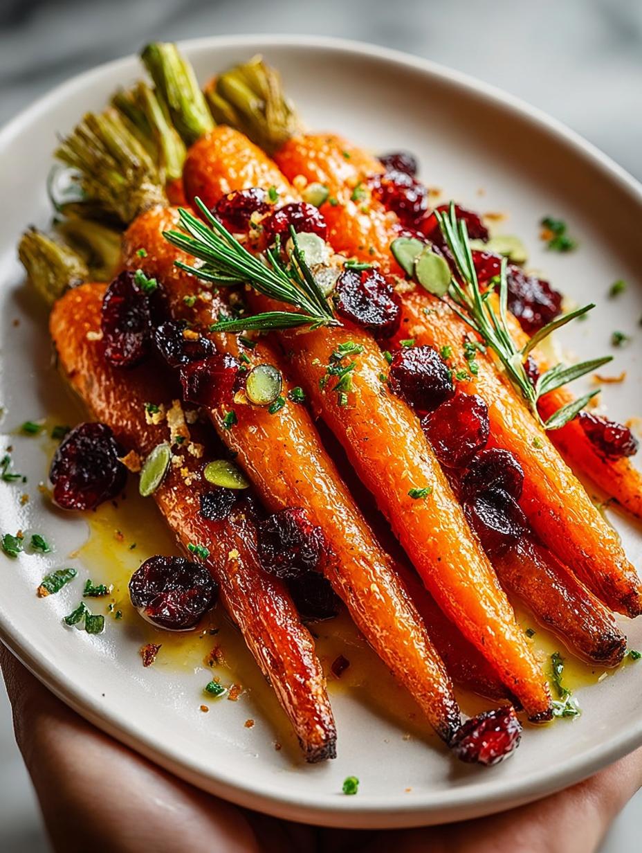 Maple Roasted Carrots with