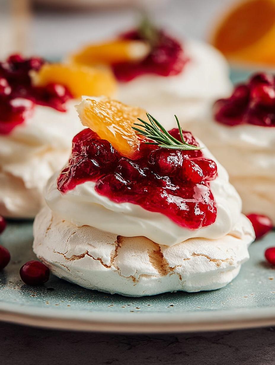 Mini Pavlovas Cranberry Curd: 6 Irresistible Bites - Mini Pavlovas Cranberry Curd - additional detail