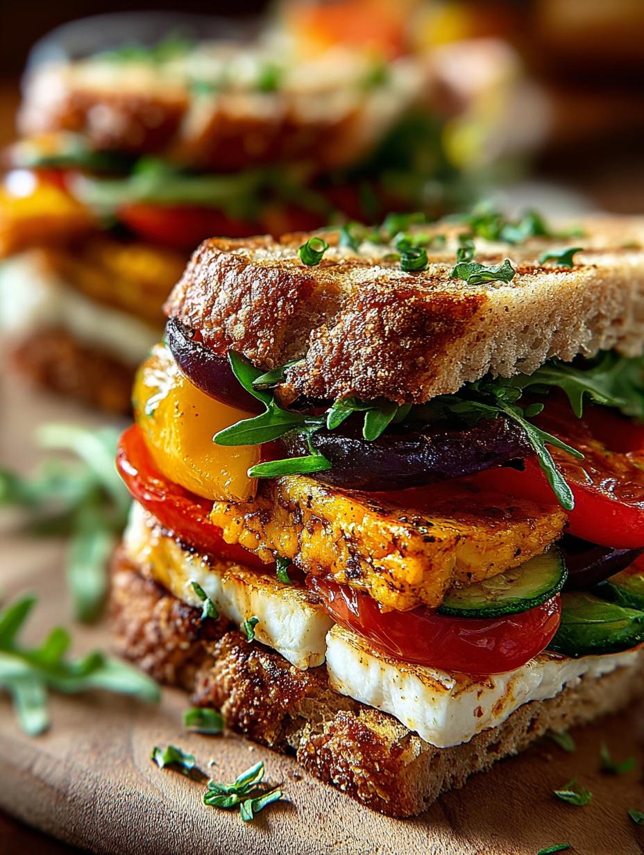 Mini Roasted Veggie Sandwiches