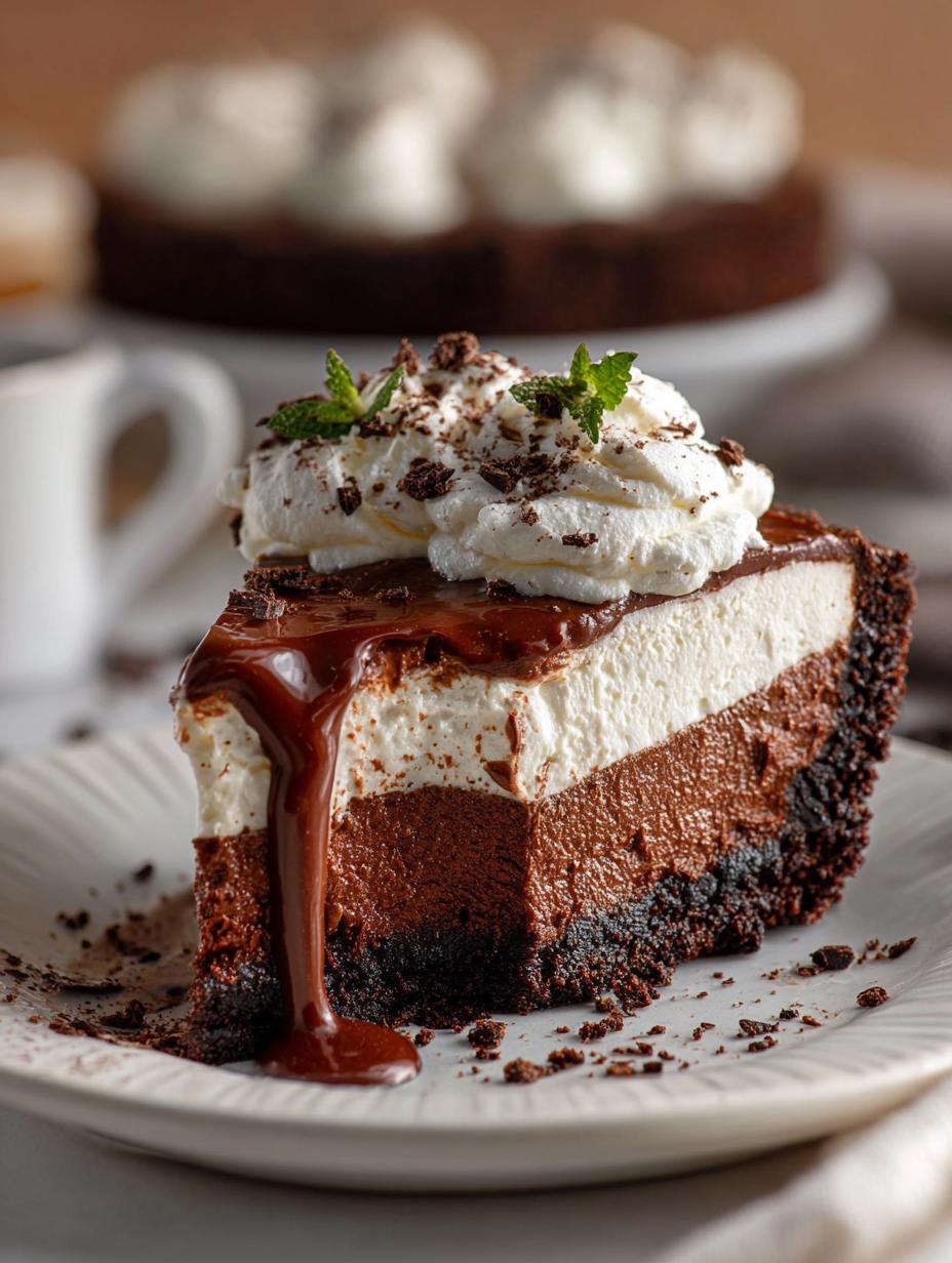 Delicious Mississippi Mud Pie: A Chocolate Delight - Mississippi Mud Pie - additional detail