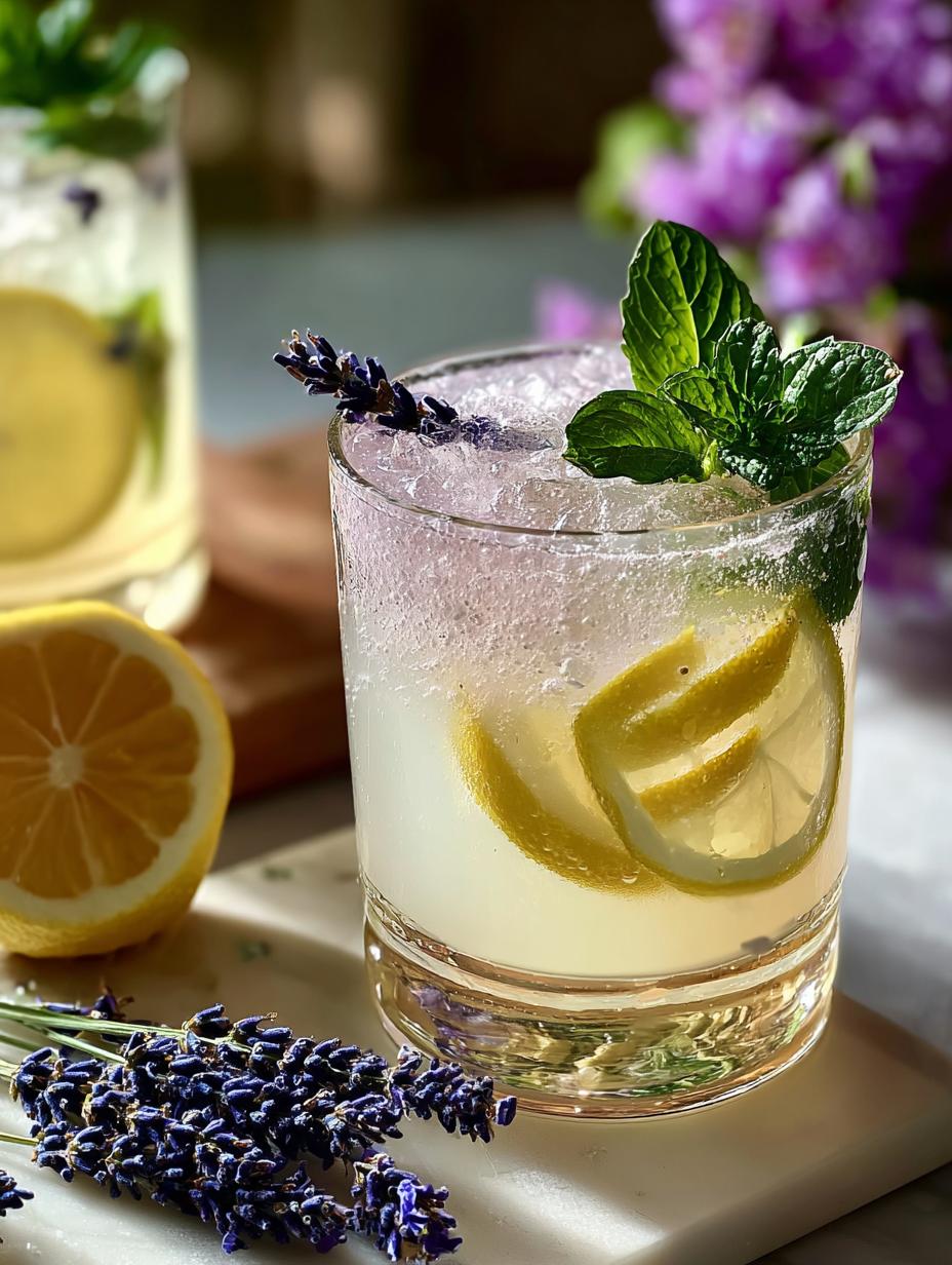 Non Alcoholic Sparkling Lavender