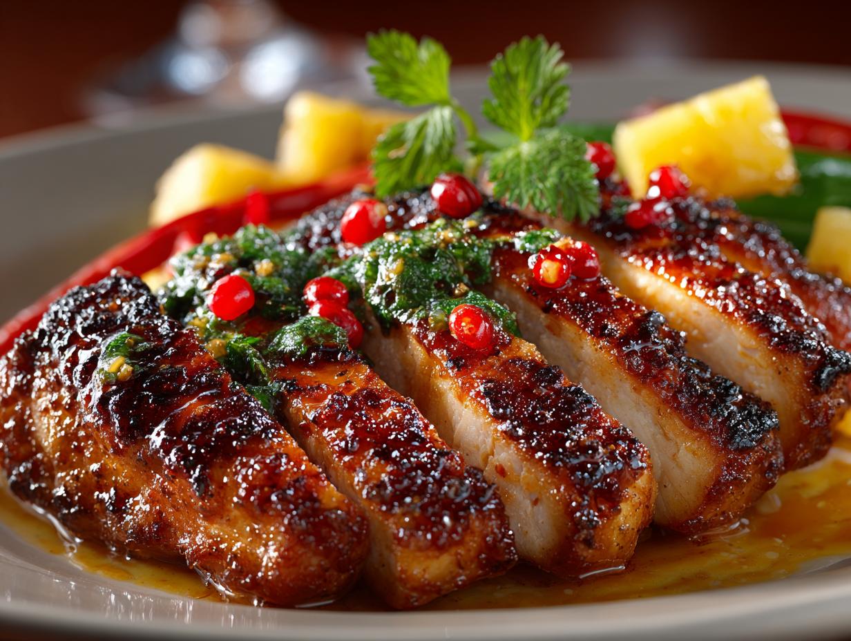 One Pan Chicken Pineapple