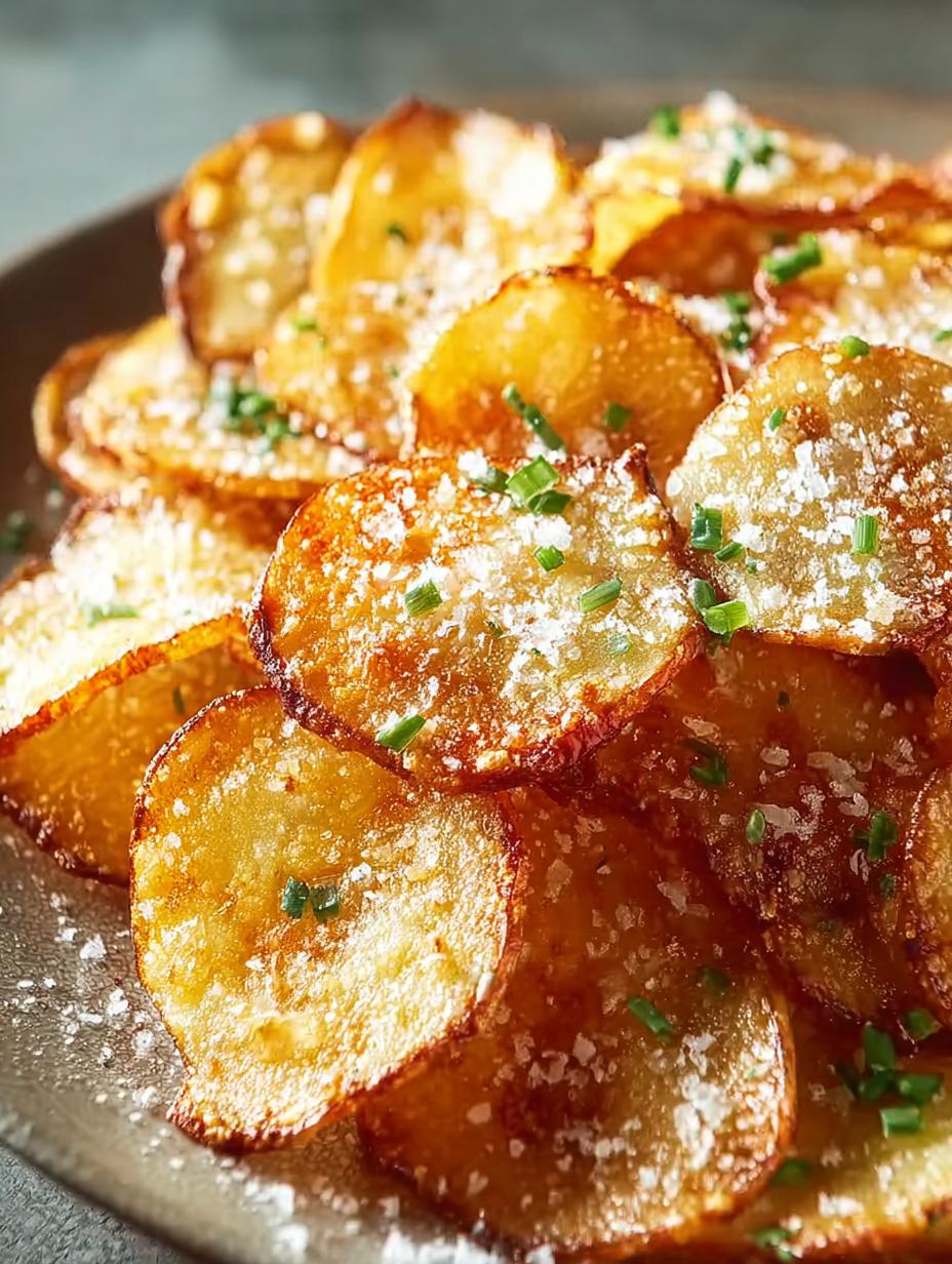 Crispy Parmesan Potato Chips with Zesty Lime Dip Recipe - Parmesan Potato Chips - additional detail
