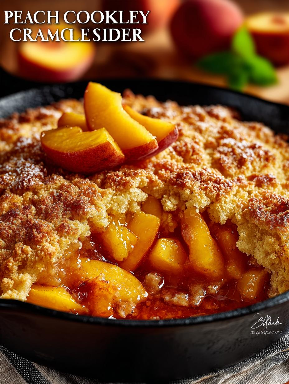 Peach Cobbler Skillet with