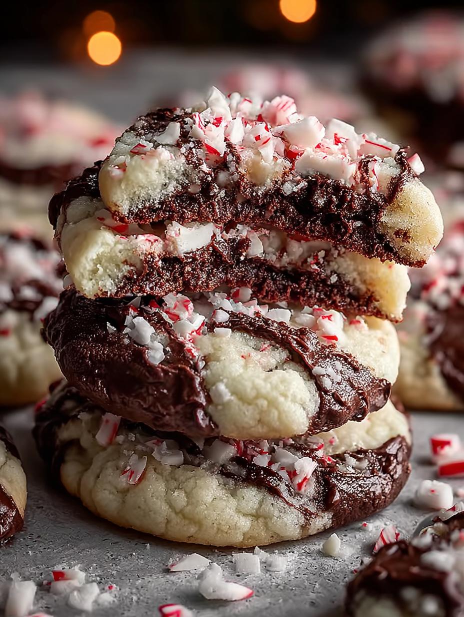 Peppermint Bark Cookies