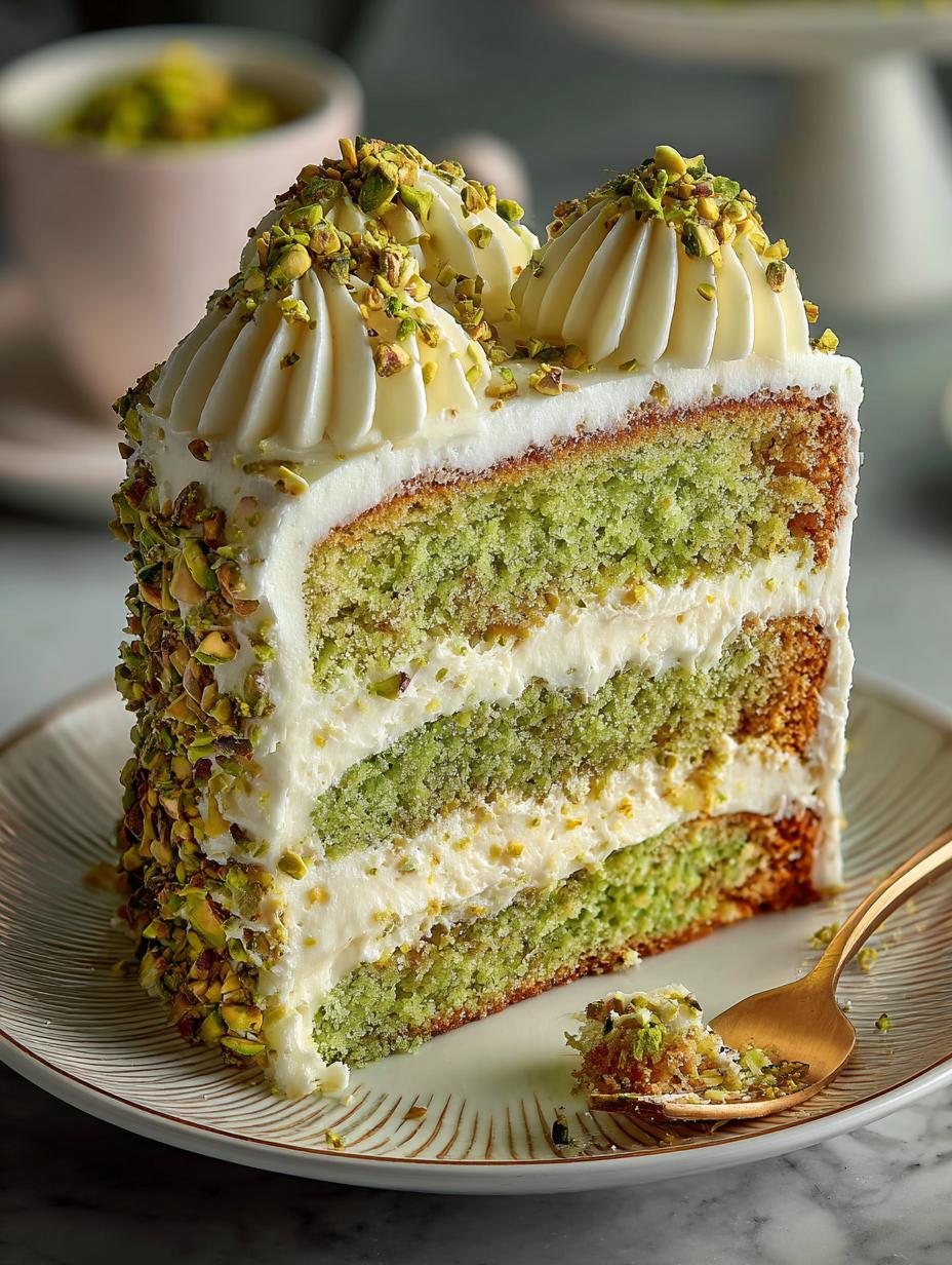 Pistachio Buttercream Mess Cake: 12 Irresistible Layers - Pistachio Buttercream Mess Cake - main visual representation