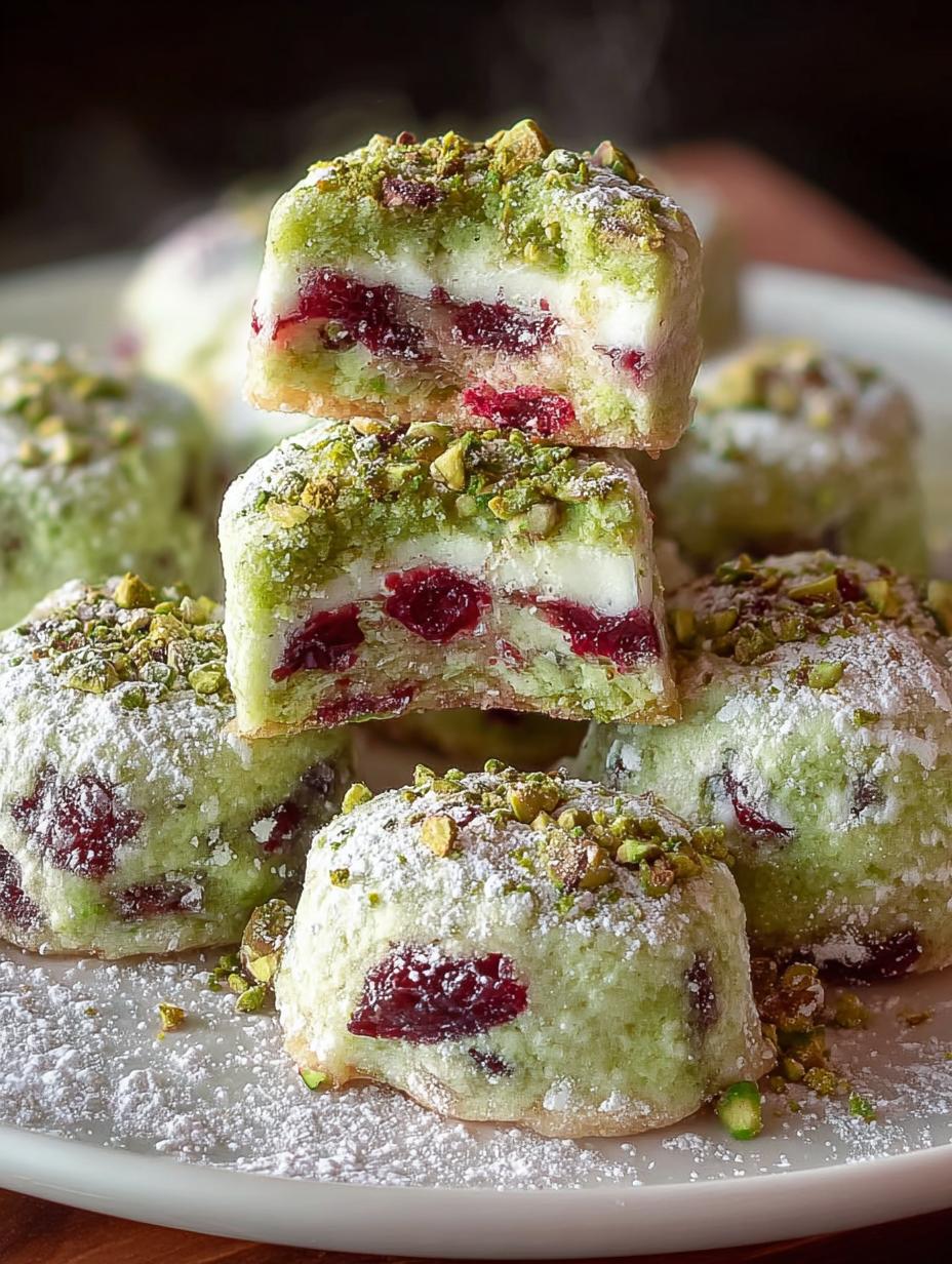 Delicious Pistachio Cherry Meltaways You Must Try - Pistachio Cherry Meltaways - main visual representation