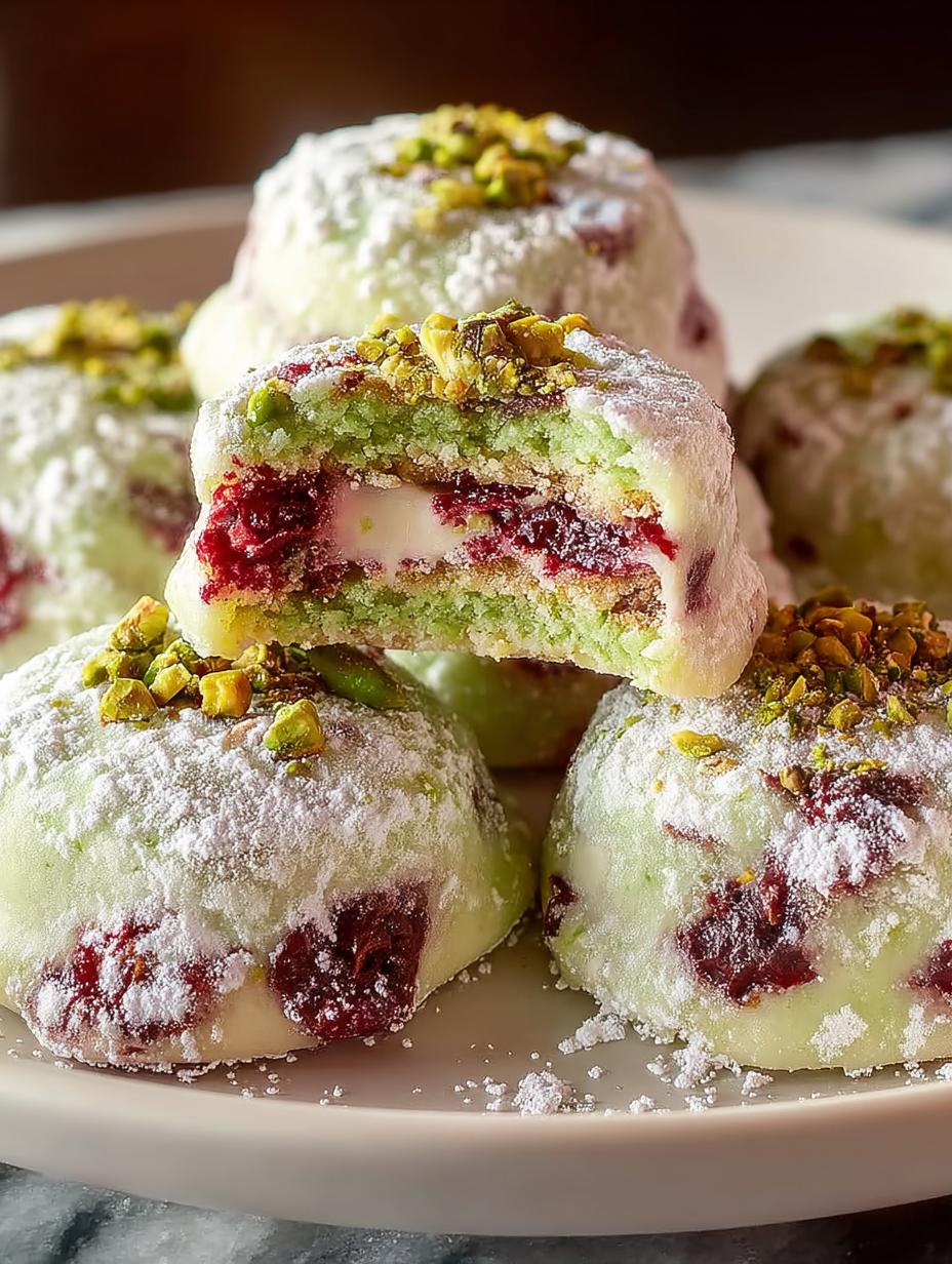 Pistachio Cherry Meltaways