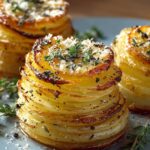 Potato Stacks with Garlic