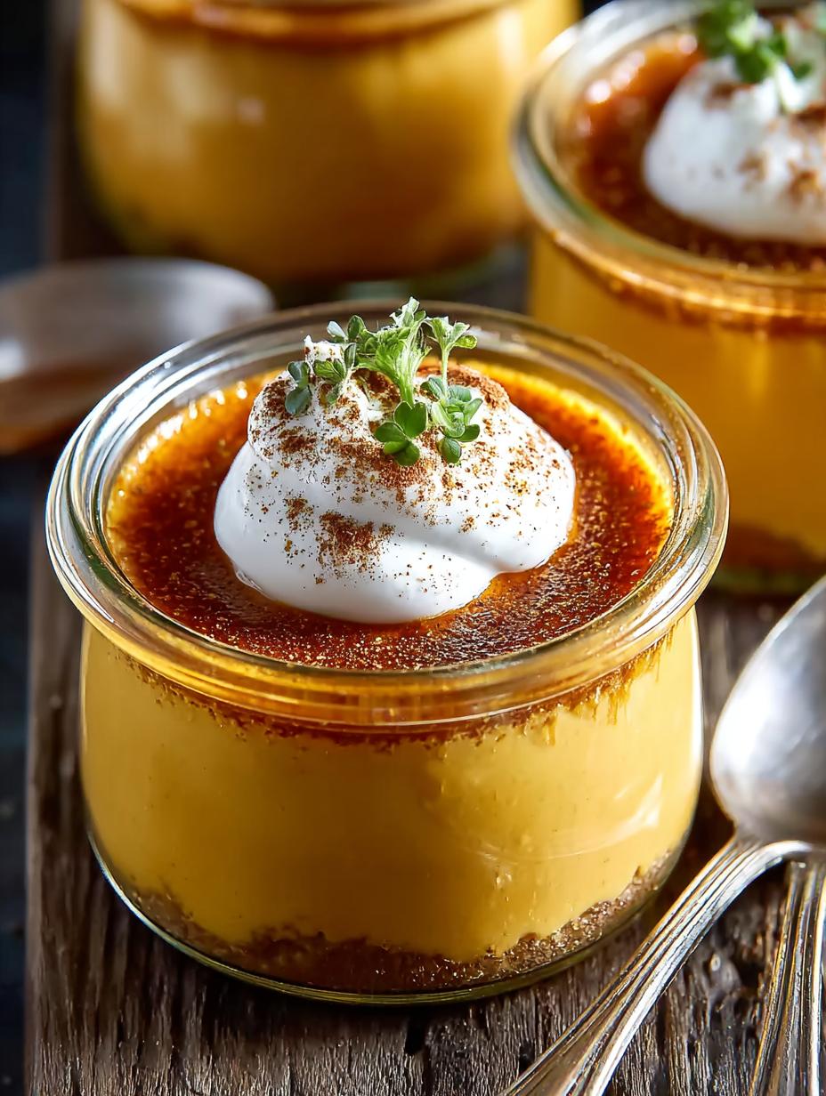 Pumpkin Pot Creme with Maple Whipped Cream Delight - Pumpkin Pot Creme with - additional detail