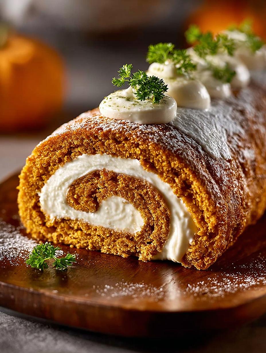 Pumpkin Roll with Creamy