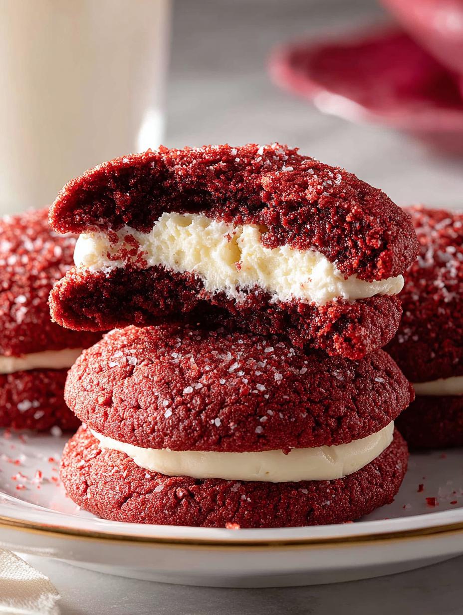 Red Velvet Cheesecake Cookies