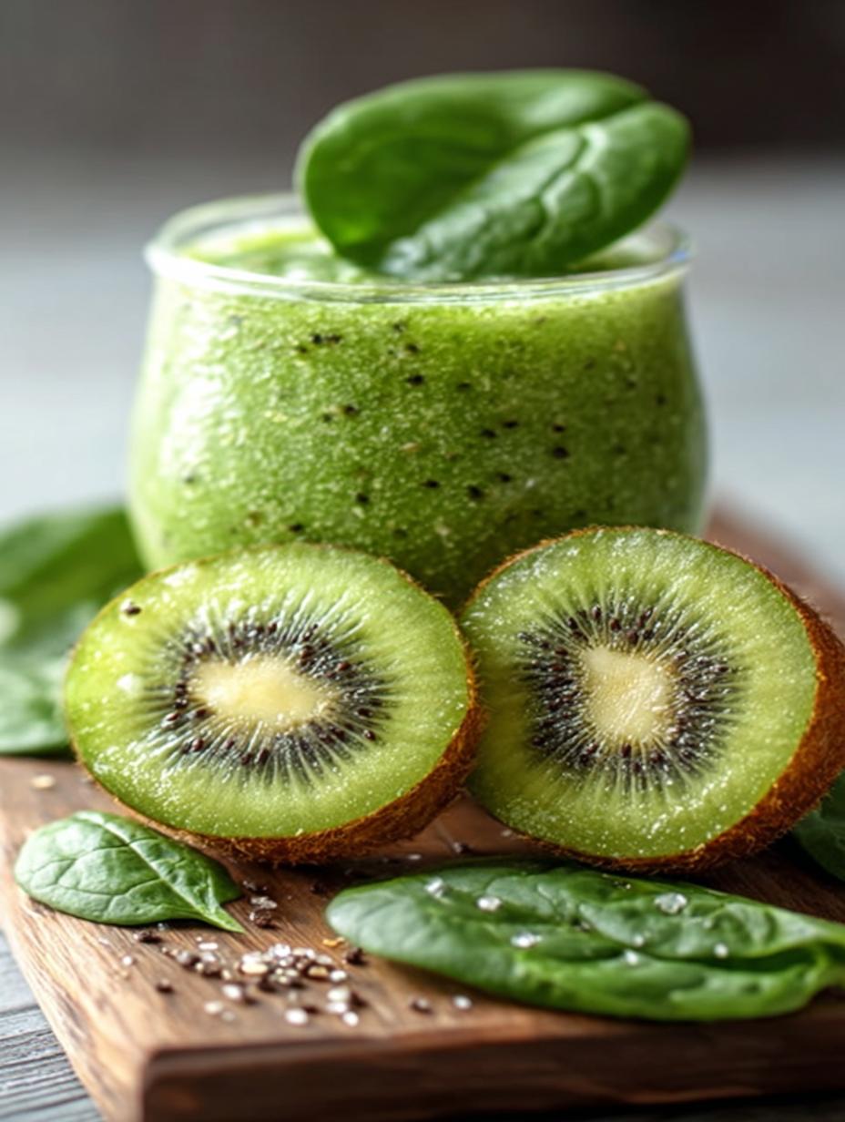 Refreshing Kiwi Spinach Date Smoothie for Your Health Boost - Refreshing Kiwi Spinach Date - main visual representation