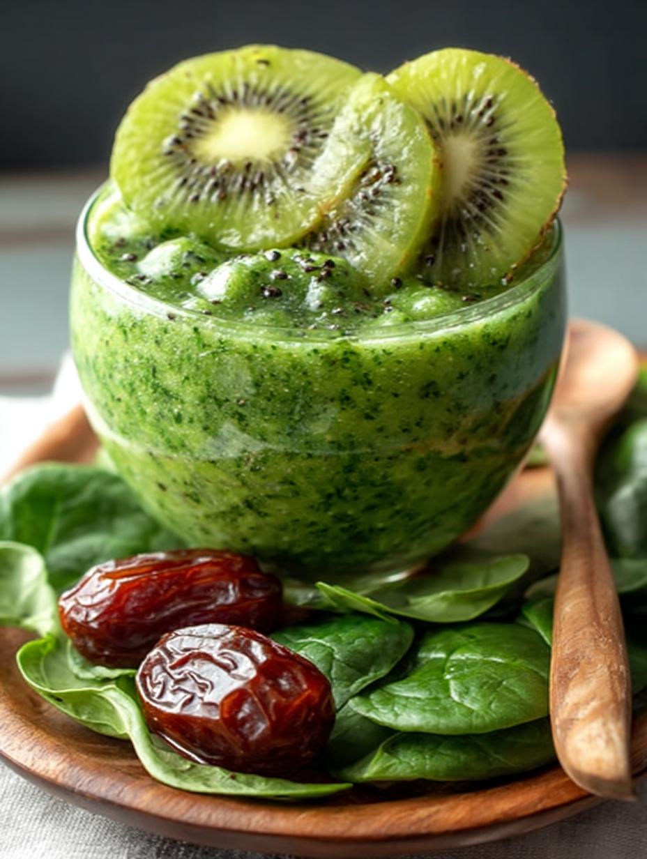 Refreshing Kiwi Spinach Date