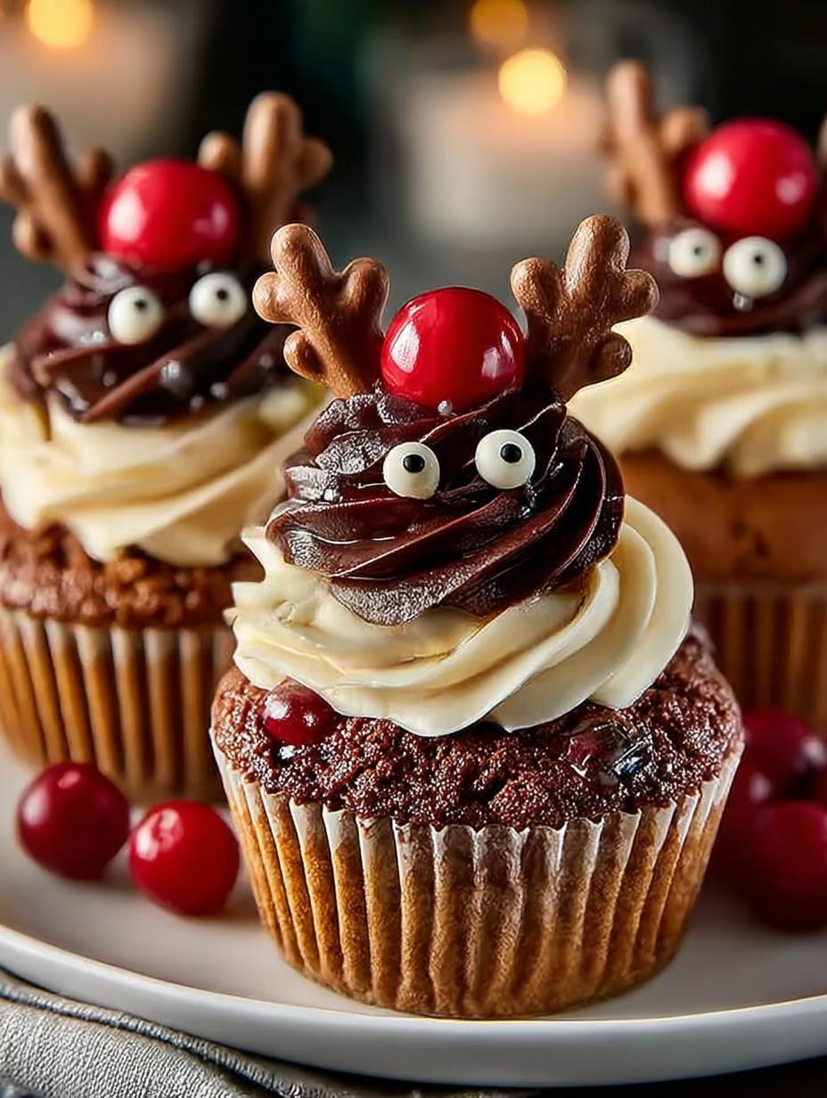 Delicious Reindeer Cupcakes for Your Festive Celebrations - Reindeer Cupcakes - main visual representation