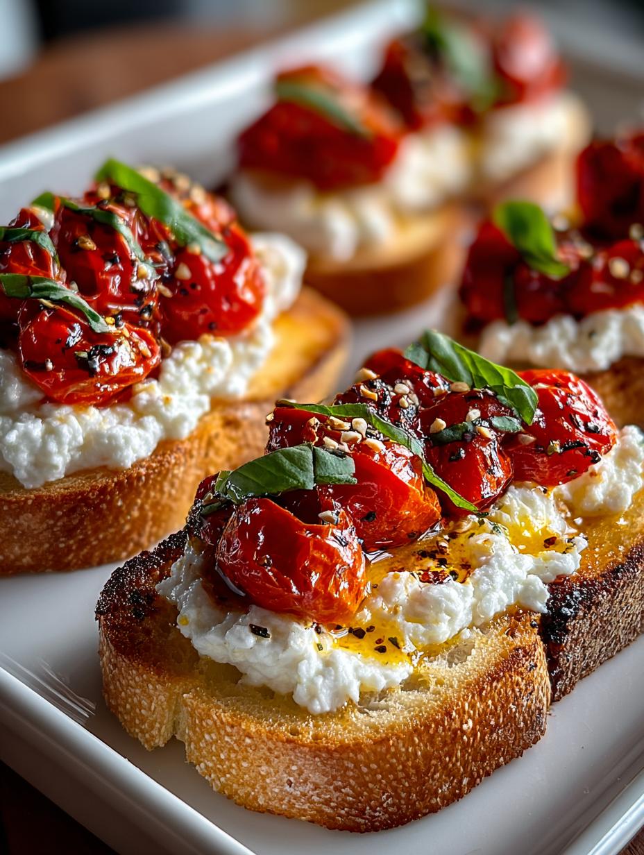 Ricotta Roasted Red Pepper Crostini: 5-Minute Delight - Ricotta Roasted Red Pepper - main visual representation